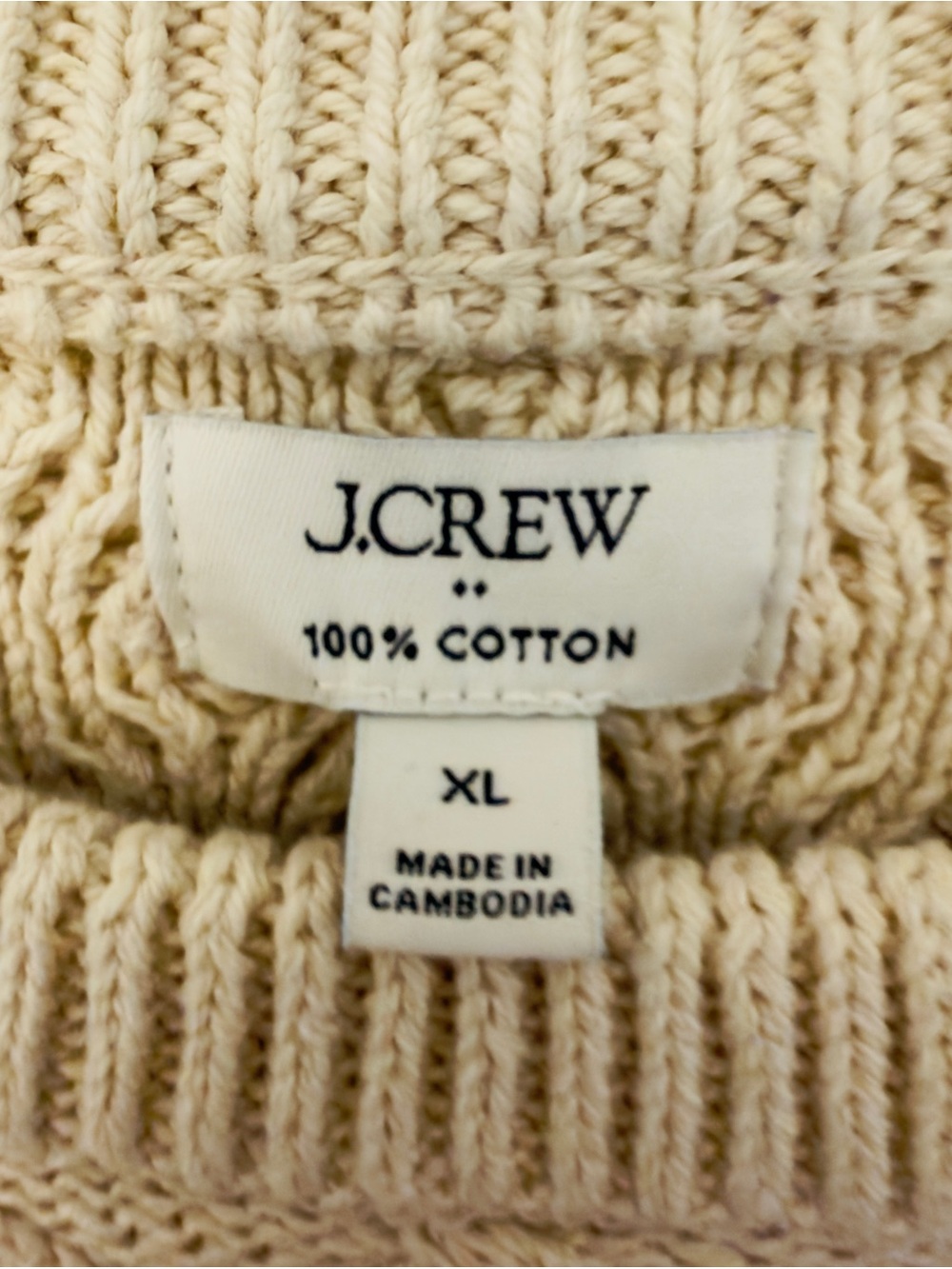 J Crew Ivory Cable Knit Crewneck Sweater - Women - Picture 9 of 10